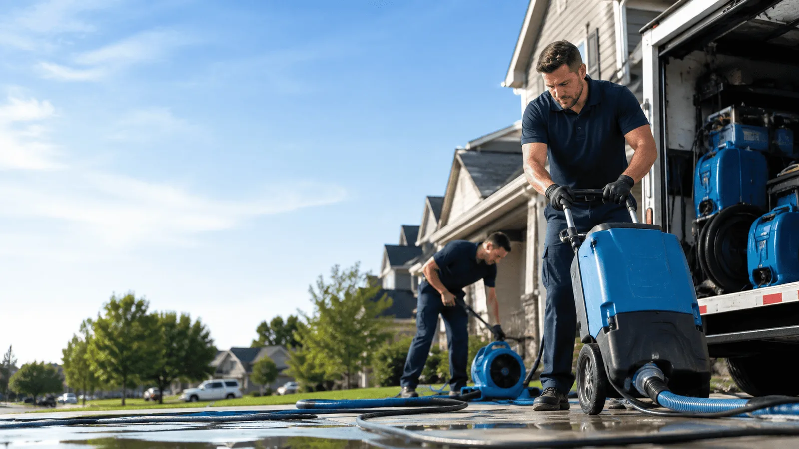 Dehumidification being performed in East Berne, NY